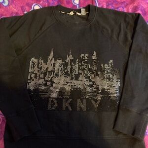DKNY Rhinestone Pullover
